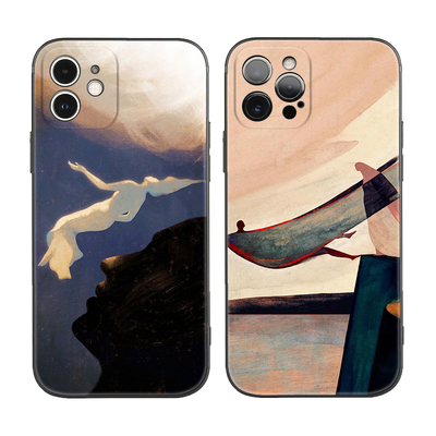 苹果iPhone14抽象艺术情侣款