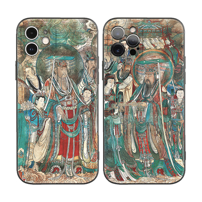 苹果iPhoneX中国风永乐宫壁画