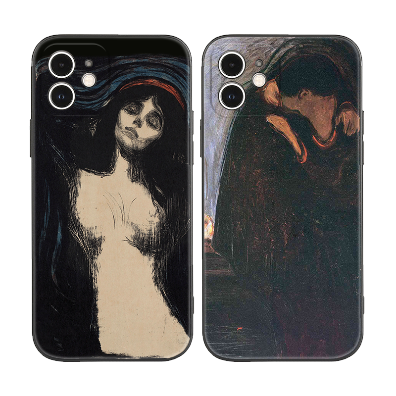 苹果iPhoneXsMax暗黑蒙克情侣吻