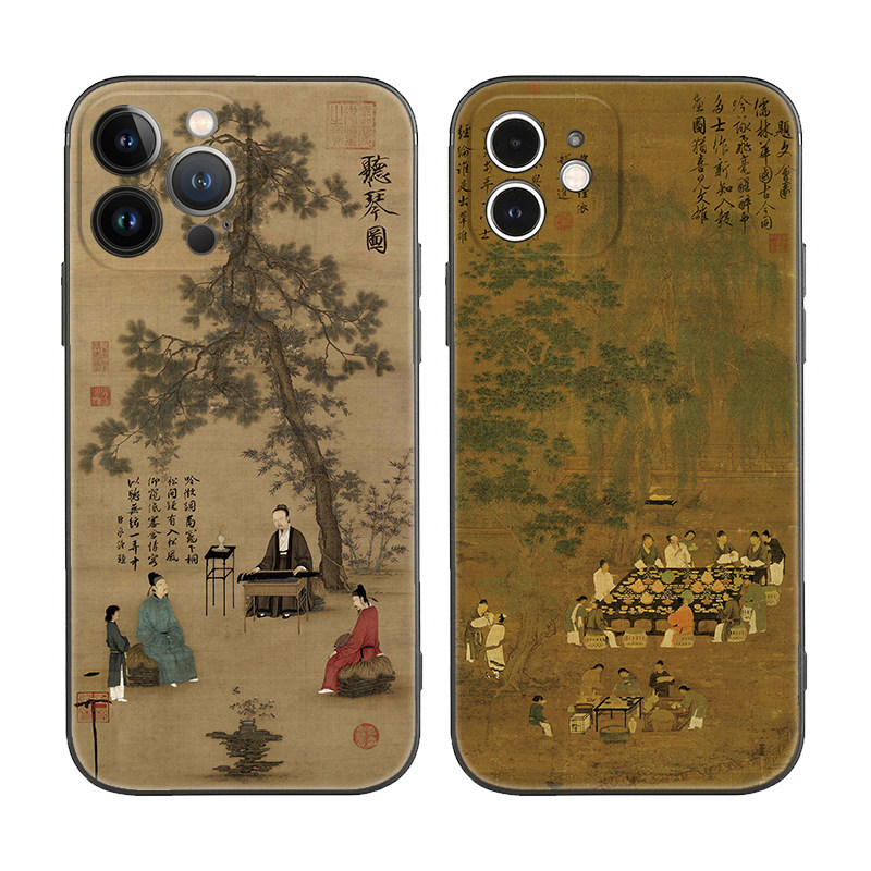宋代美学徽宗听琴图苹果iPhone17
