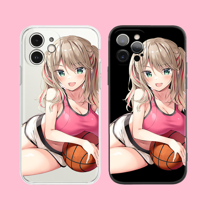 二次元辣妹篮球宝贝甜少女适用iphone13promax手机壳苹果12/11pro