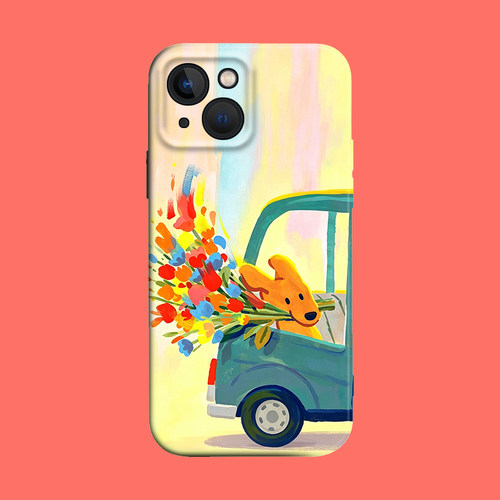 苹果iPhone17小狗送花快递浪漫