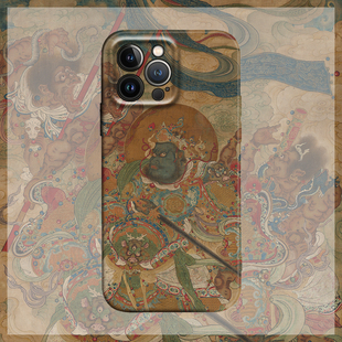 南方增长天王中国风国画国潮适用iPhone16Pro防摔17Air软壳15promax/14plus苹果13mini手机壳12/11