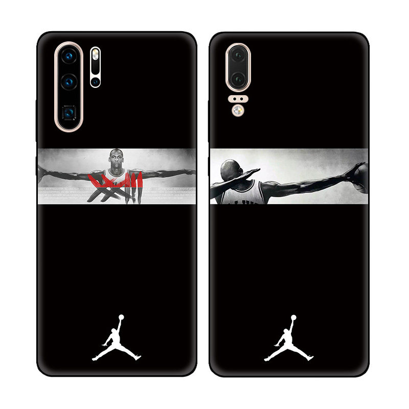 NBA嘻哈飞人乔丹篮球男款适用华为P30 Pro手机壳P20软壳P10/P9