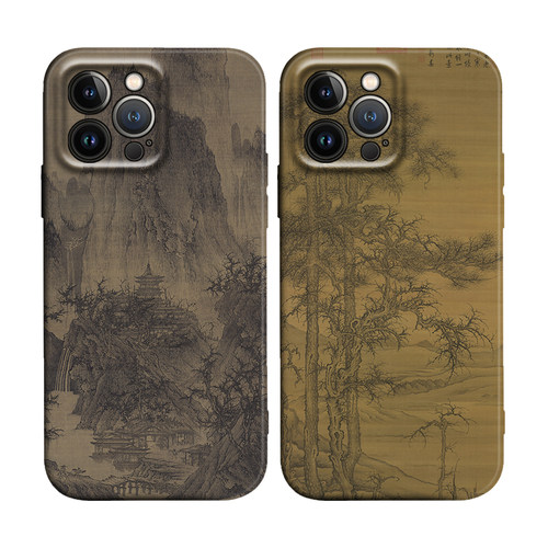 苹果iPhone16中国画晴峦萧寺图