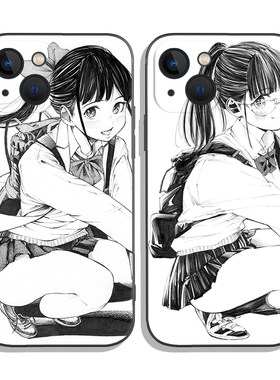 日系二次元动漫少女JK制服水手服适用iPhone XS Max苹果15/14pro手机壳678plus