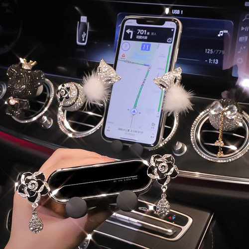 车载手机架可爱高档出风口