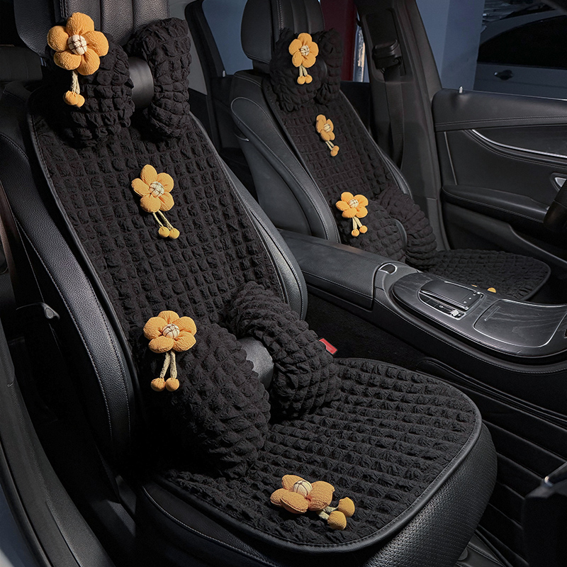 汽车坐垫四季通用高级感泡芙