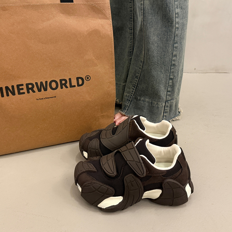 欧货百搭厚底老爹鞋女小个子增高2025新款爆款秋季运动休闲阿甘鞋