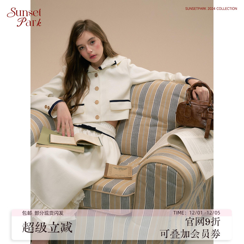 SunsetPark海军领少女套装