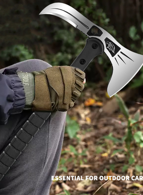 户外斧头多功能战斧露营手斧一体工兵斧野外劈柴生存斧子