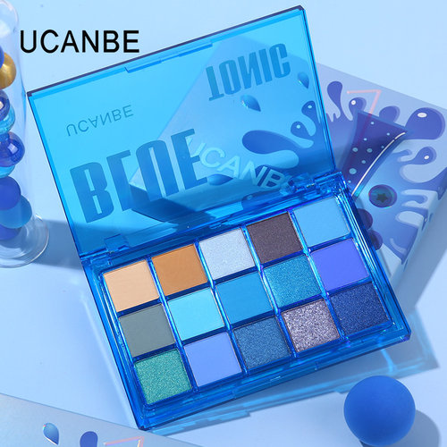 UCANBE蓝色眼影盘15色