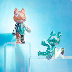 星际熊糖果马卡龙可爱艺术公仔手办装饰桌面创意生日礼物潮玩摆件