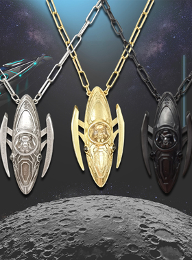 星际熊嘻哈风情侣项链饰品