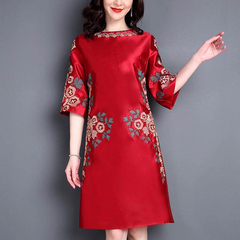 矮个子妈妈婚宴礼服装喜
