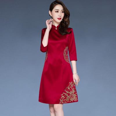 矮个子妈妈婚宴礼服高端