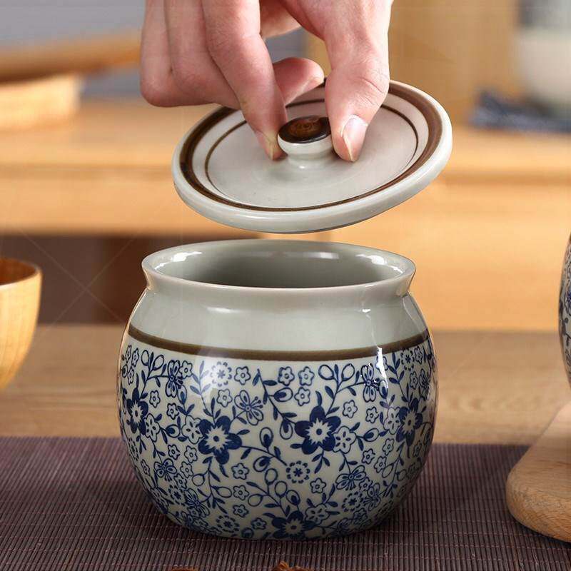 采购产品猪油罐，老式猪油罐，有盖陶瓷罐，家庭房间调味罐，盐罐