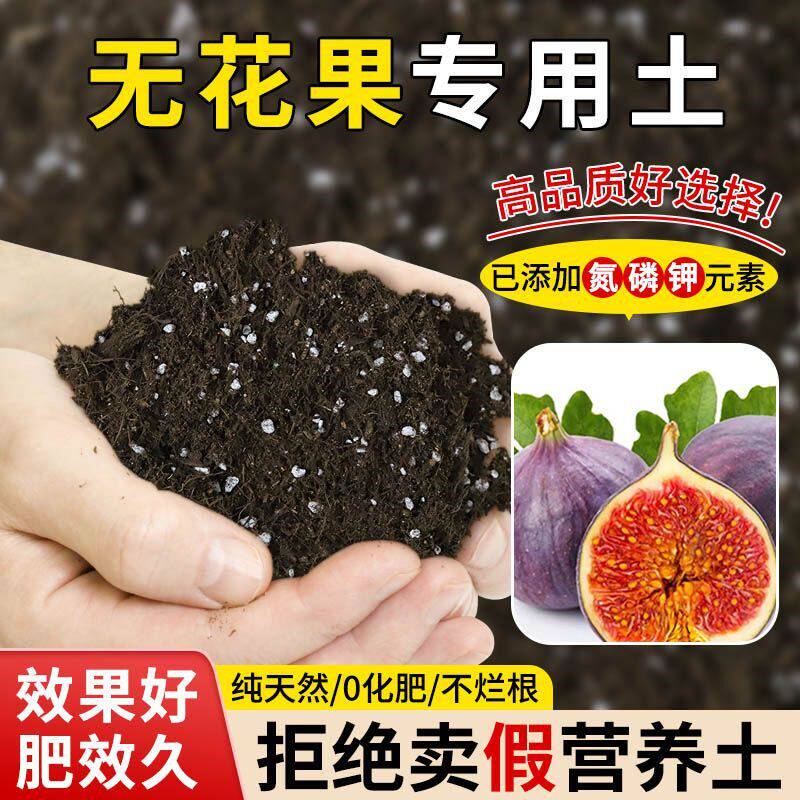 无花果专用土营养土疏松透气含泥炭肥料通用有机种植土轻质土
