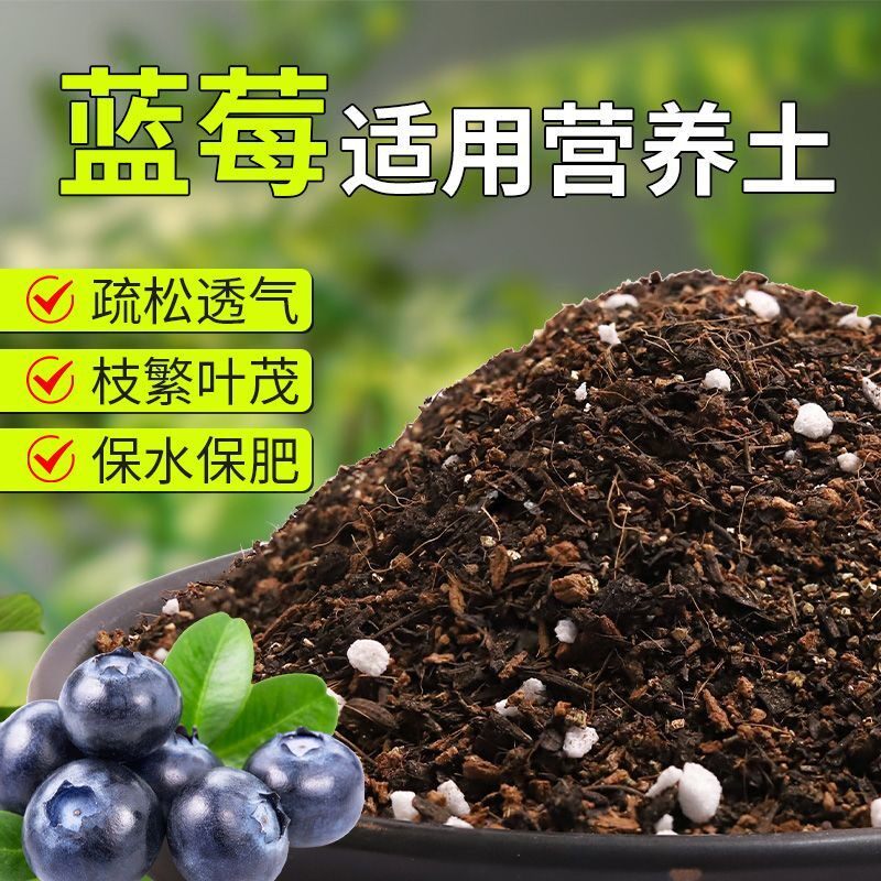【蓝莓专用土】疏松透气盆栽绿植专用园艺室内植物有机营养土肥料