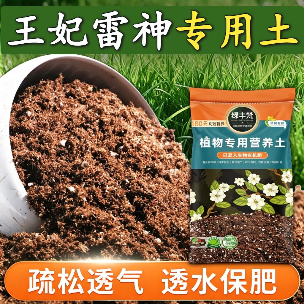 王妃雷神适用轻质土盆栽土有机质丰富辅助发根开袋即用多肉