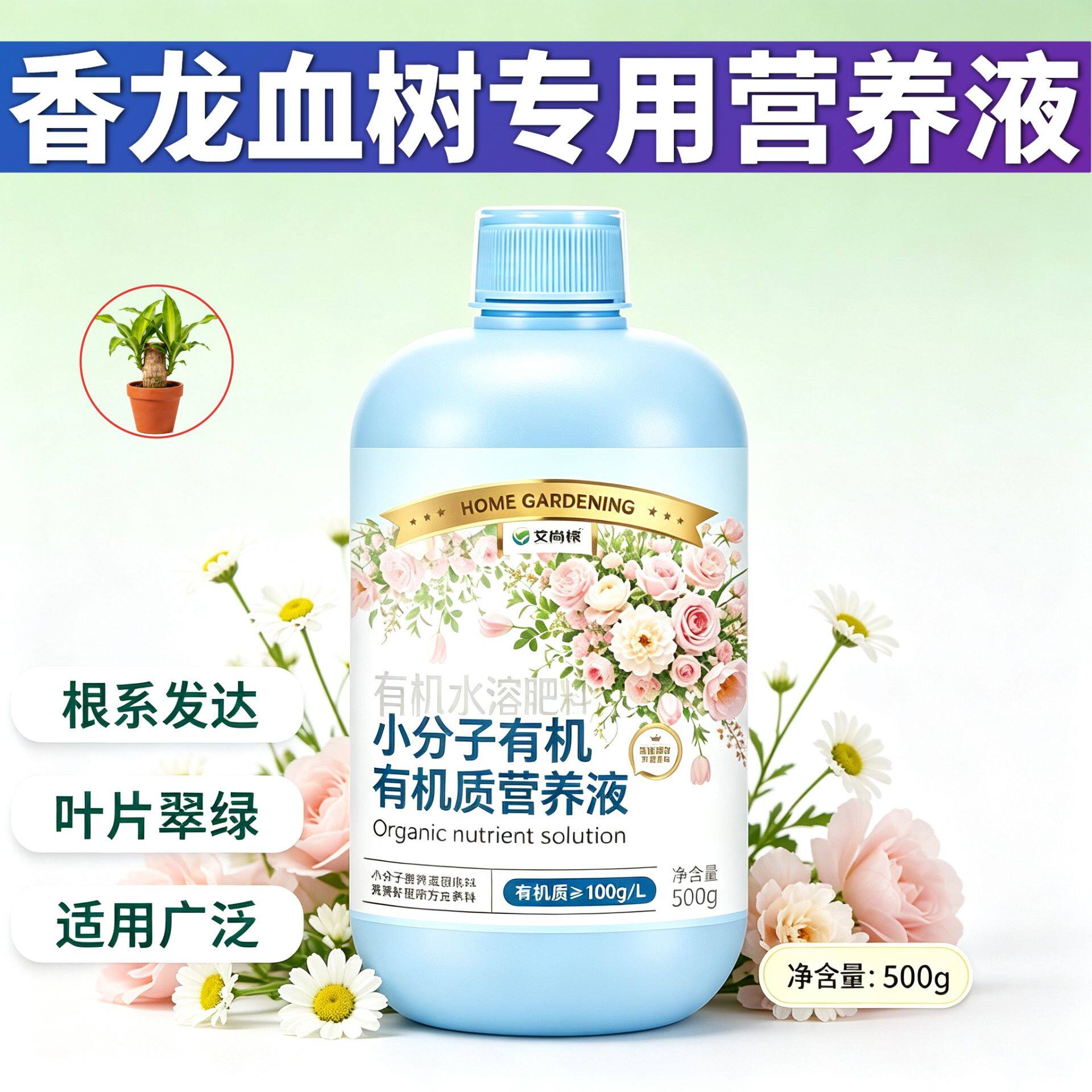 香龙血树适用浓缩型营养液小分子有机质快速吸收园艺家用壮根促长