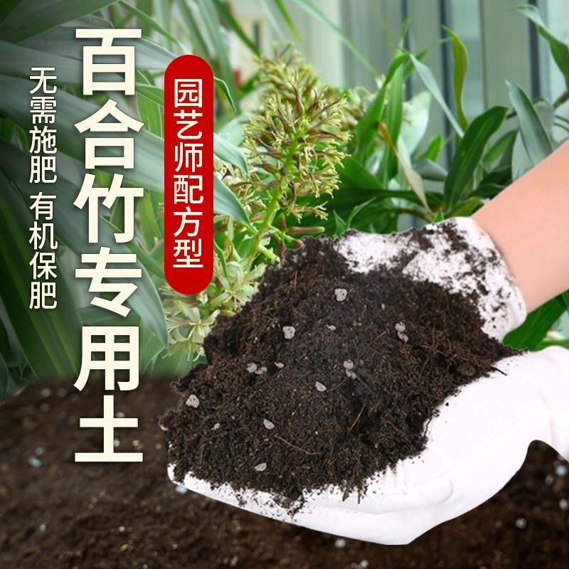 百合竹专用土肥料天然盆栽土壤百合竹营养土养花土营养土有机土图片