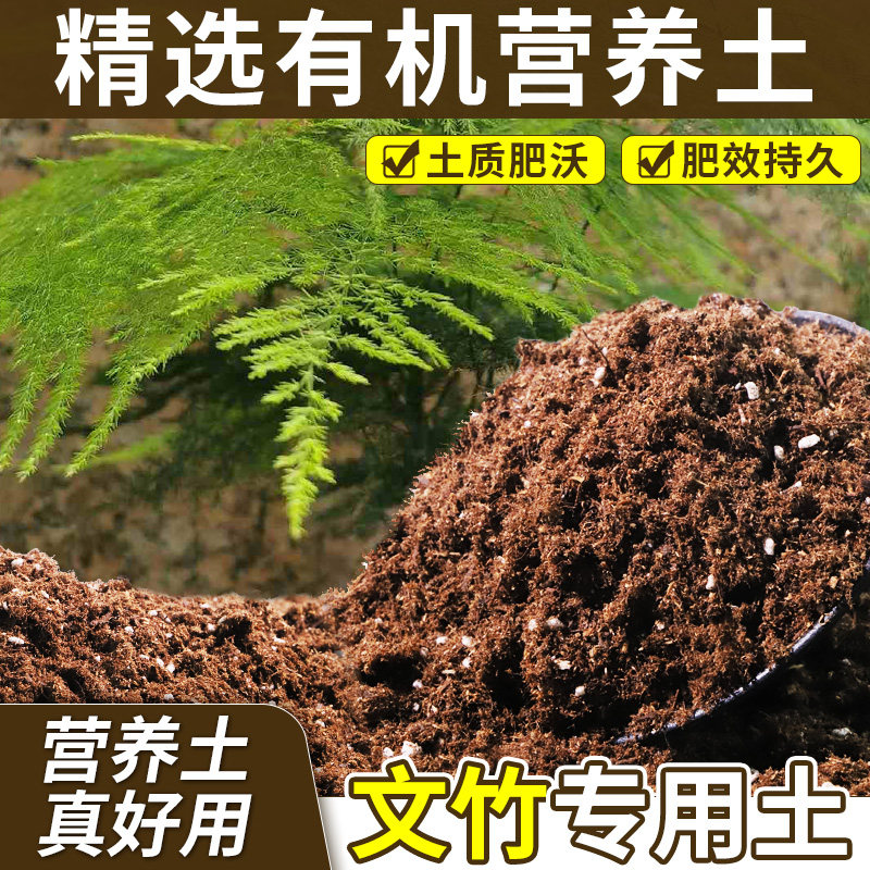 文竹适用营养土改良土质盆景盆栽土有机质丰富壮根家用装喜酸木本