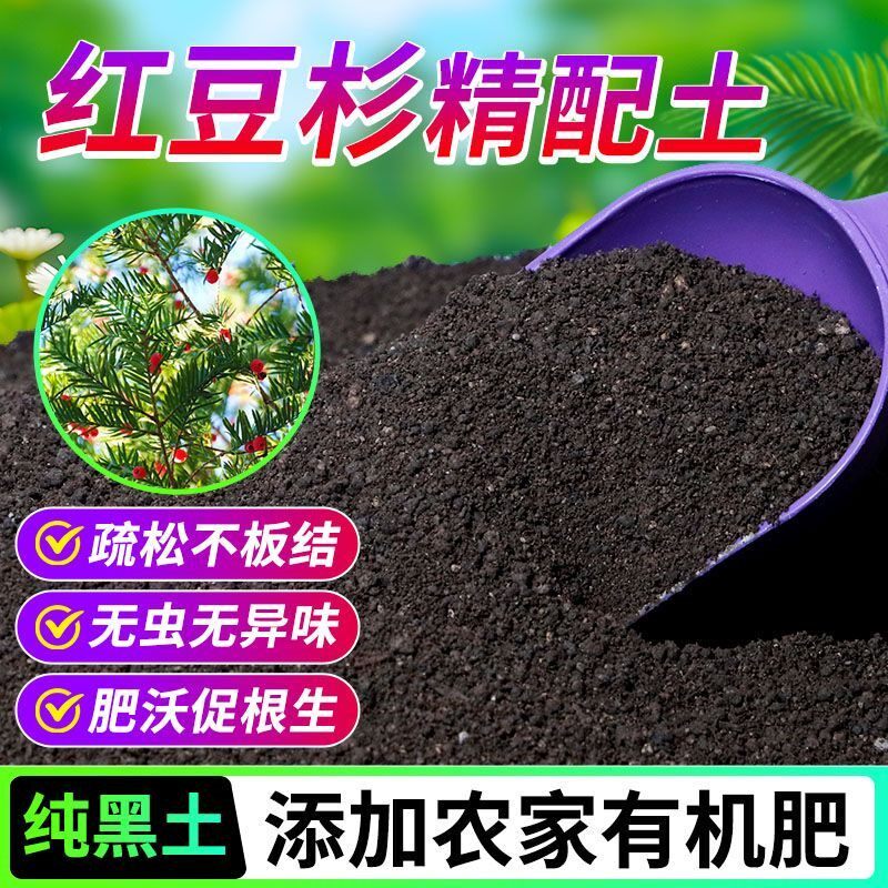 红豆杉有机营养土养花种菜专用土轻质土农家肥土疏松