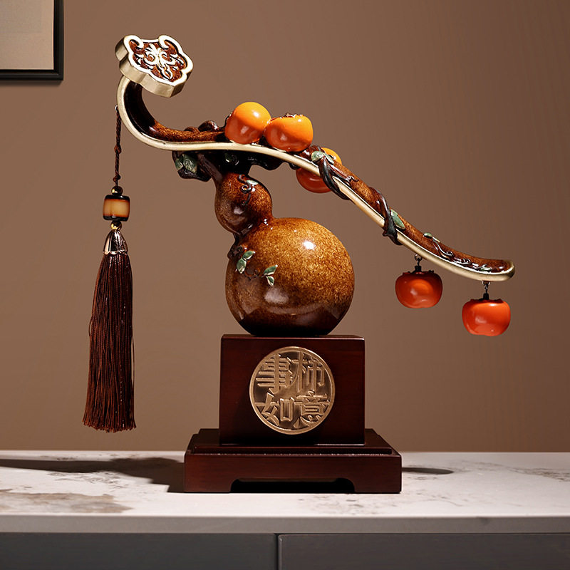 福禄创意新中式如意摆件乔迁年会礼物家居客厅酒柜电视柜装饰品,特色手工艺,其他特色工艺品,淘宝优惠券,粉丝福利购,淘宝优惠卷