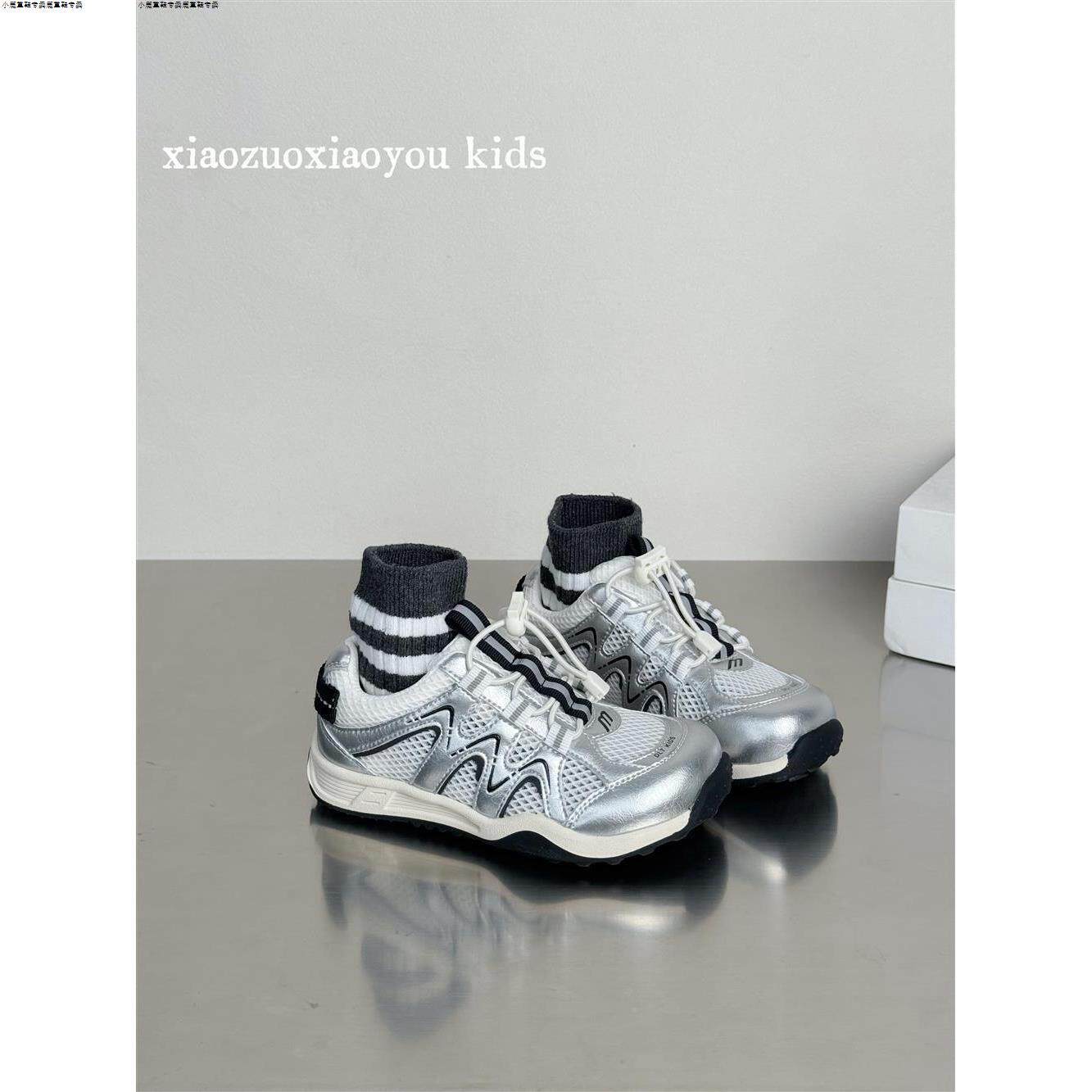 男童运动鞋潮酷透气单网鞋2026春夏新款女童阿甘鞋轻便软底跑步鞋