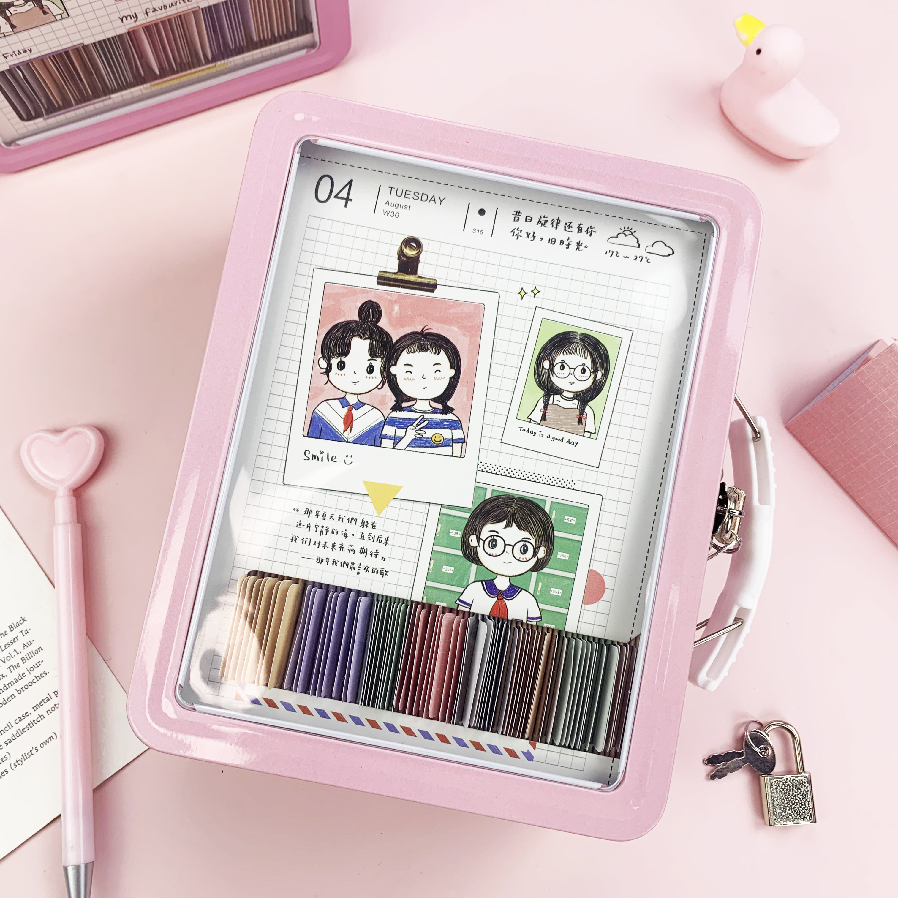 shibook(带锁盒装)小仙女同学录小学生网红搞怪可爱少女心活页毕业