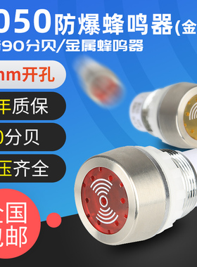 BD8050防爆闪光蜂鸣器防爆声光金属报警灯ac220V380v24v红黄色