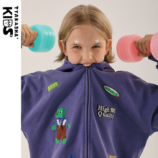 【包装系列】TYAKASHAKIDS塔卡沙童装卫衣开衫男女童连帽开衫外套