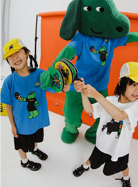 TYAKASHAKIDS塔卡沙*NERDS合作联名童装上衣亲子大人短袖t恤宽松