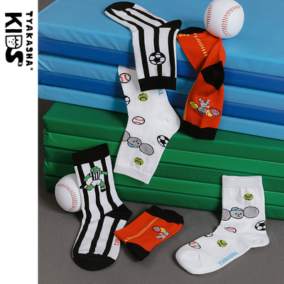 TYAKASHAKIDS塔卡沙童款袜子趣味插画中筒袜百搭小众设计儿童袜子