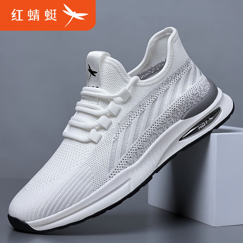 红蜻蜓男鞋新款夏季网面鞋子男潮鞋网布薄款透气百搭运动休闲鞋男