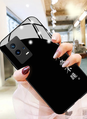 不急不躁vivoiqoo10手机壳女iqoo9pro玻璃7情侣秀恩爱8简约iqooneo5se高级iqoopro适用iqoou5男iqooz3保护套