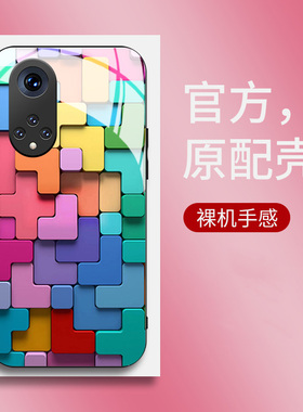 彩色积木适用华为nova10手机壳新款nova9z玻璃高级感nova8pro简约nova7se硅胶nova6女4g版5g潮牌5ipro保护套