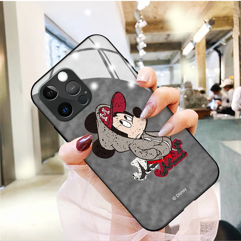 卫衣米奇苹果13手机壳iphone11promax适用12mini简约潮牌xsmax玻璃xr硅胶se2防摔5男7女8plus保护套6splus外