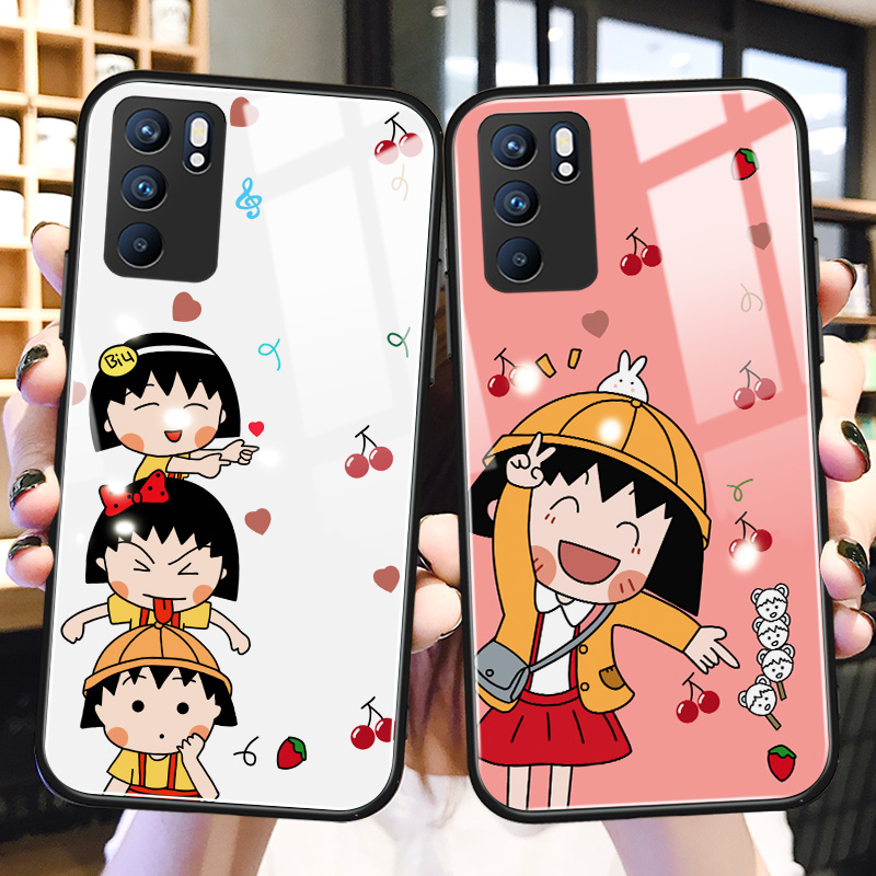 OPPO钢化玻璃卡通保护壳