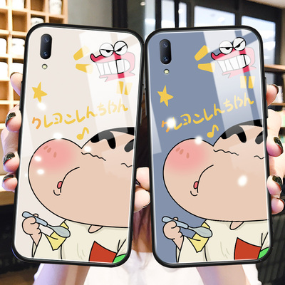 vivo钢化玻璃可爱保护壳