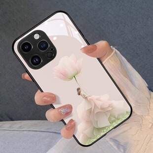 美漾女神适用苹果15promax手机壳新款 气质13女神12mini玻璃11硅胶xsmax潮牌xr外se保护套678plus iphone14时尚