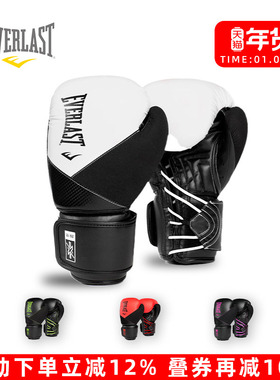 EVERLAST PROTEX拳击手套男女散打搏击格斗比赛训练打沙袋拳套