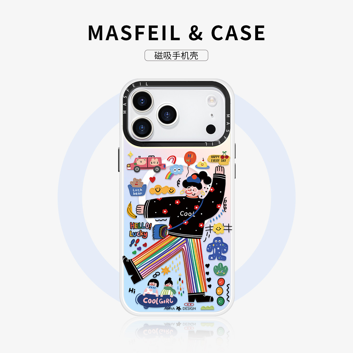 MASFEIL �� ����������������ƻ��17Promax�ֻ���14Pro����֧��iPhone16������ip13����12pmȫ��15��ˤŮ�¿� 133.59Ԫ��3��(��44.53Ԫ/��)