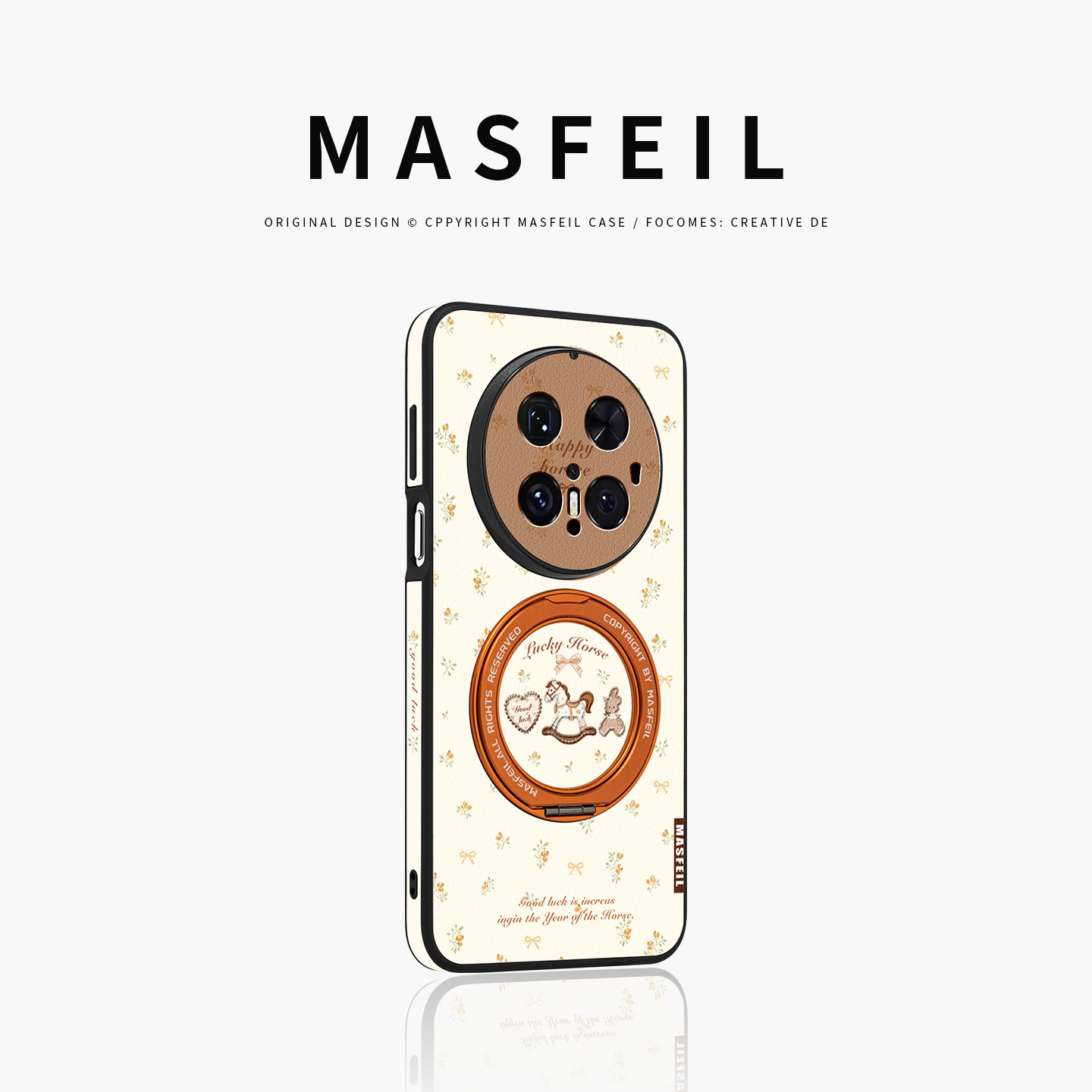 MASFEIL × 小马碎花适用华为Mate80Promax手机