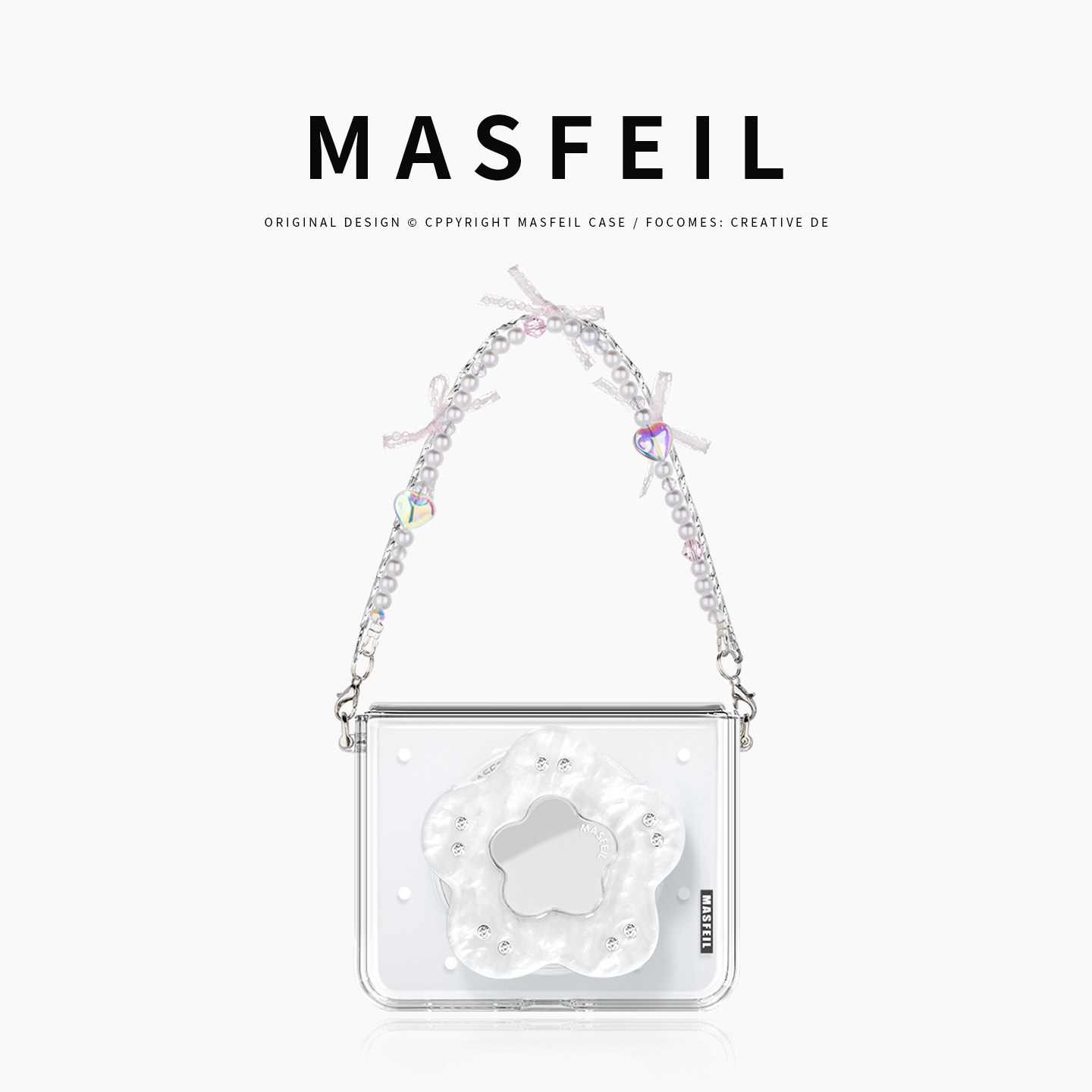 MASFEIL × 简约波点适用华为PuraX手机壳新款阔折叠屏磁吸支架保护套高级女生全包防摔挂链pura x典藏版外壳