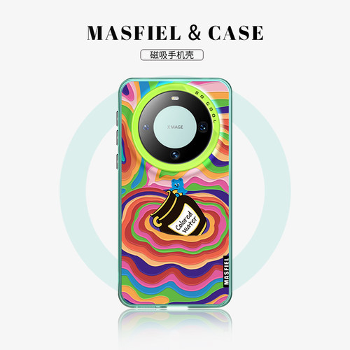 倾倒的颜料适用华为系列磁吸壳