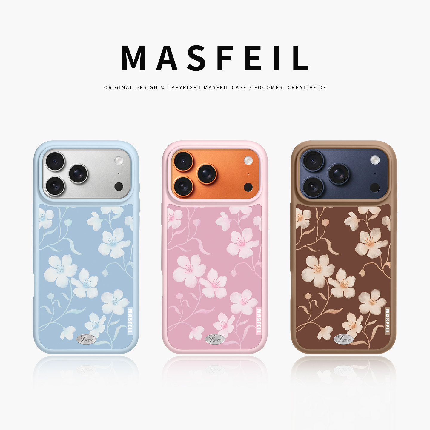 MASFEIL × 粉雾寻花适用iPhone17Promax手机壳新款磁吸So3苹果16Pro全包套ip15液态硅胶高级感13pm网红女