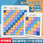 数字华容道滑动拼图磁力三国儿童彩色磁性益智九宫格数独学生玩具