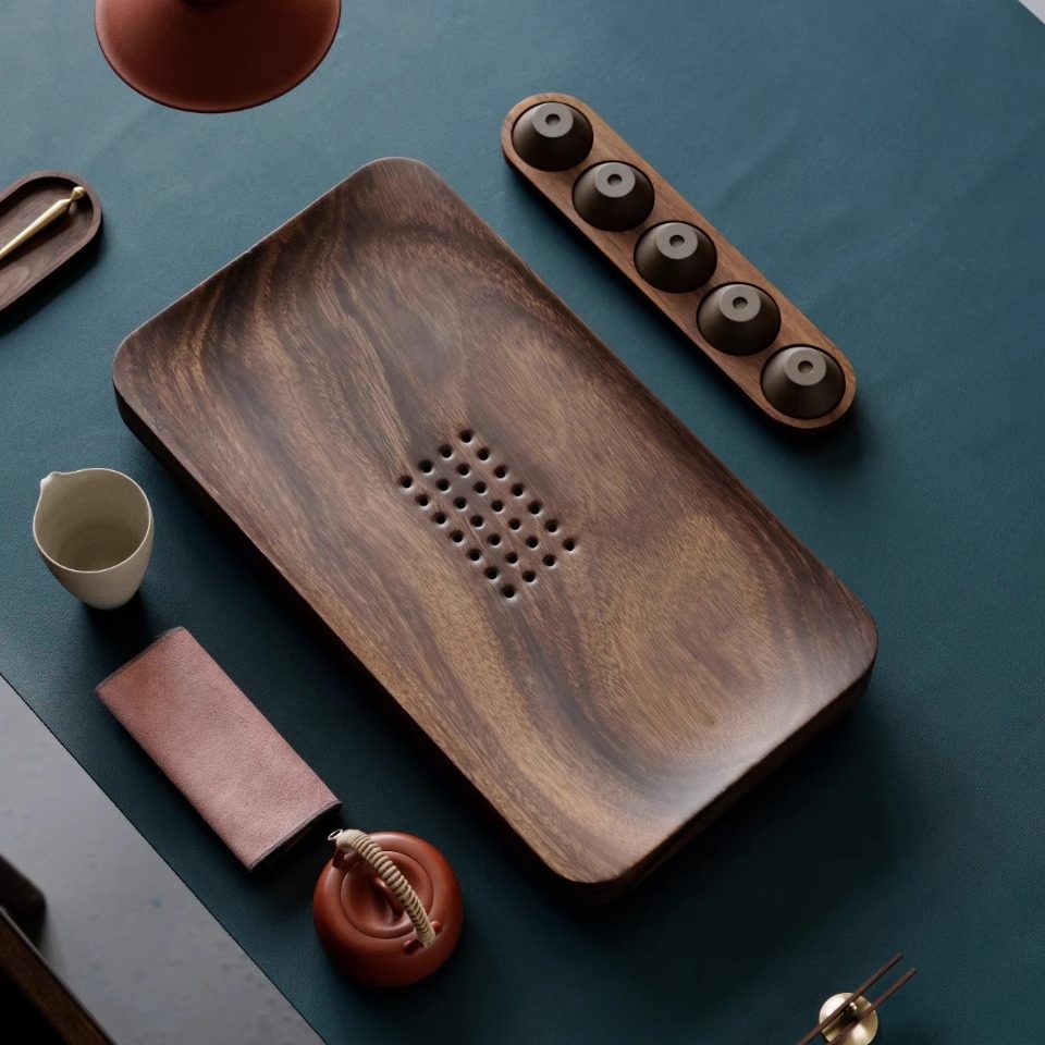 一条整块黑胡桃木茶盘家用新中式实木茶海功夫小茶台现代简约日式,餐饮具,茶盘,淘宝优惠券,粉丝福利购,淘宝优惠卷